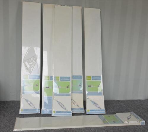 6 Qty Real Organized&trade; Decorative Shelf Kit, MDF, White, Wall Mount, Hardware Included