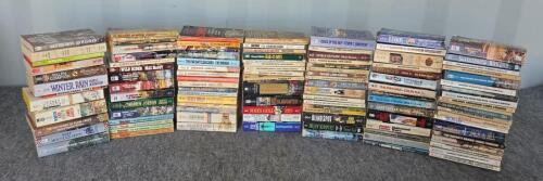 93 Vintage Western Paperback Books Louis L'Amour, Trailsman, Gabaldon, Asimov, Patterson Lot