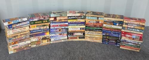 Large Lot ~100 Vintage Western Paperback Novels, Authors Include Johnstone, Zane Grey, L'Amour, More