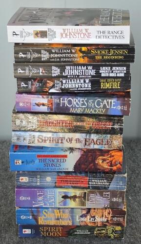 Large Lot ~60 Western & Historical Fiction Paperback Books Johnstone Compton Gear Harrison - 5