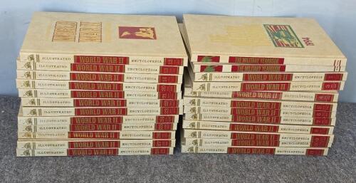 Large Military & History Book Lot - Illustrated WWII Encyclopedia, 1994/1995 Military Yearbook