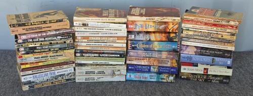 Lot of 48 Mass Market Paperback Western and Romance Novels by Various Authors