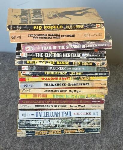 Lot of 48 Mass Market Paperback Western and Romance Novels by Various Authors - 2