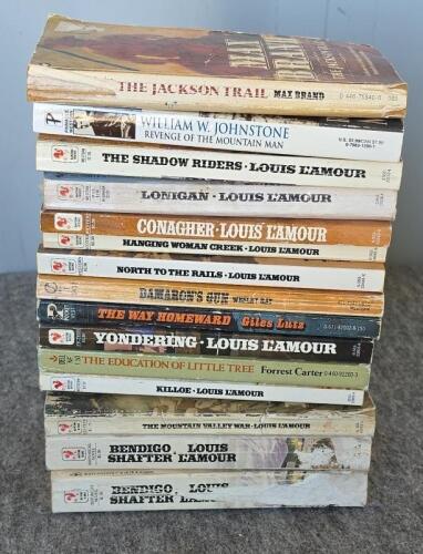 Lot of 48 Mass Market Paperback Western and Romance Novels by Various Authors - 3