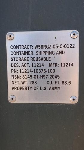 Hardigg Military Shipping Container, 88.6 cu. ft., 288 lb. - 5
