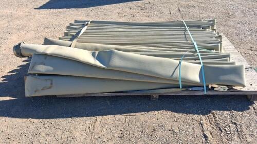 HYDRASEARCH 6" Layflat Discharge Hose, 100 ft, Storz Coupling, Industrial Grade