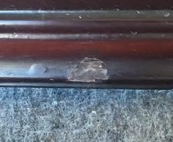 Victorian Style Marquetry Floral Wooden Chest, Brass Hardware, Velvet Lined - 6