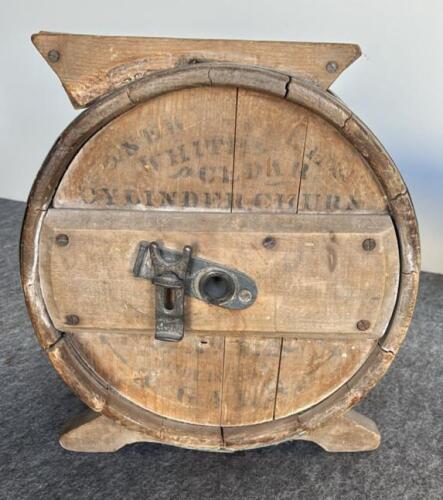 Antique Wooden Butter Churn, Covered Wagon Night Light, Pepsi Crate and 2 'Farmers Market' Crates, Spanish Frigate Ship Model 1780, Wooden Tall Ship Replica - 2
