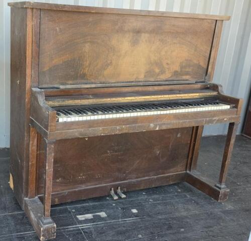 Cable-Nelson Upright Piano, Serial 173440, Circa 1922, With Tonk Storage Bench, USA Made - 2