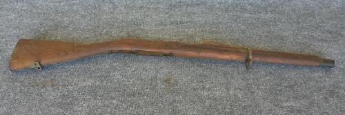 2 Mosin-Nagant M91/30 Full-Length Rifle Stock, WWII Russian, Partial Hardware, Original Wood - 3
