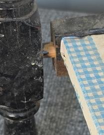 Antique Wooden Side Table with Drawer and Shelf, Distressed Black Finish, Early-Mid 20th Century - 6