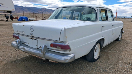 Mercedes-Benz 200 W110 Sedan, White, Restoration Project, Mazda Rotory Engine swapped - Non-running - 7