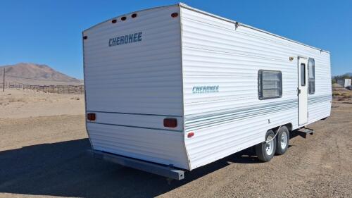 Cherokee 28ft Travel Trailer, Dual Axle, Roof AC, Propane System, Sleeps 4-6 - 7