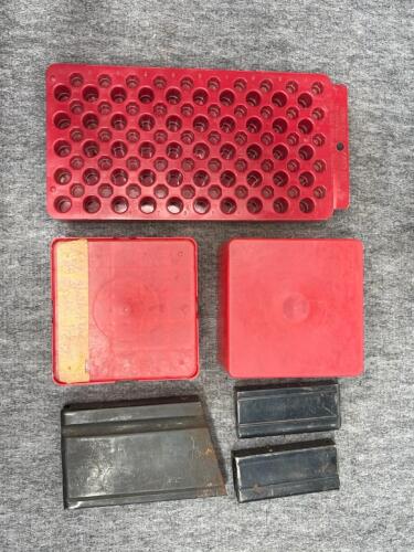 3x M14/M1A 20-Round Steel Rifle Magazines & MTM Universal Reloading Trays + 2 Red Ammo Boxes