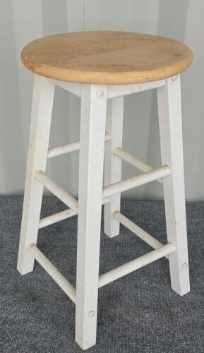 PAIR Wood Bar Stools White Legs + SkilSaw 2.3HP 12A 7-1/4" Circular Saw - 5
