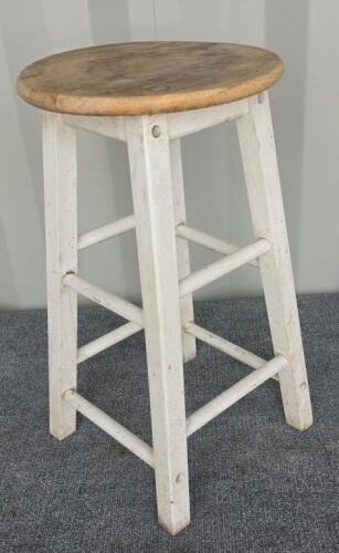 PAIR Wood Bar Stools White Legs + SkilSaw 2.3HP 12A 7-1/4" Circular Saw - 6