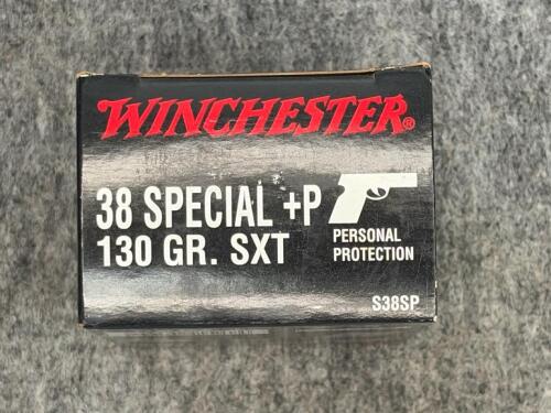 Winchester Supreme .38 Special +P 130gr SXT JHP &ndash; Personal Protection Ammo, 1 Boxes (20 Rounds)