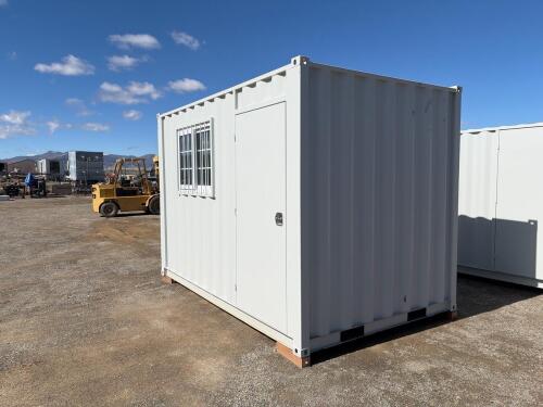 12 ft New Modified Shipping Container &ndash; Side Door, Window w/ Security Bars - 8