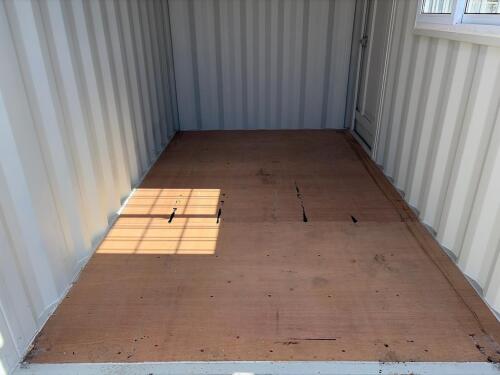 12 ft New Modified Shipping Container &ndash; Side Door, Window w/ Security Bars - 11