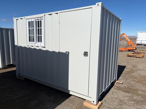 11ft New Modified Shipping Container &ndash; Side Door, Window w/ Security Bars - 5