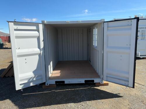 10ft New Modified Shipping Container &ndash; Side Door, Window w/ Security Bars - 8