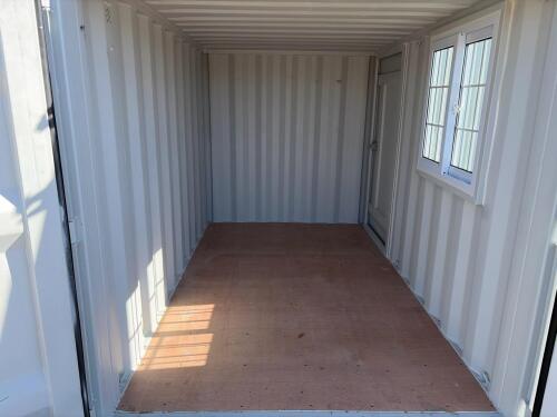10ft New Modified Shipping Container &ndash; Side Door, Window w/ Security Bars - 9