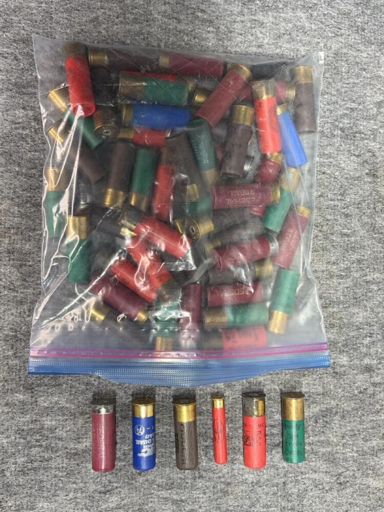 60 12 Gauge Shotgun Shells, Various Manufacturers