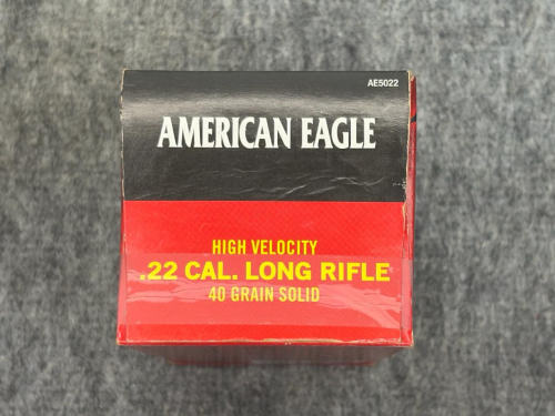 500rds Federal American Eagle .22 LR High Velocity Rimfire Ammunition - 5