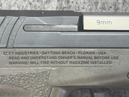 SCCY CPX-1 9mm Semi-Automatic Pistol, 10+1, Black/Gray, 3.1" Barrel! - 10