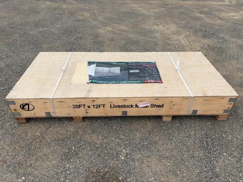 20FT x 12FT Livestock Metal Shed, Steel Frame, New in Crate - 4