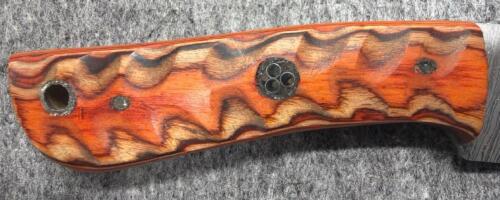 Custom Cleaver Fixed Blade Knife, Damascus Steel Blade! - 4