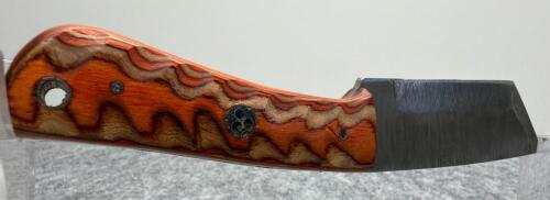Custom Cleaver Fixed Blade Knife, Damascus Steel Blade! - 5