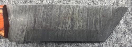 Custom Cleaver Fixed Blade Knife, Damascus Steel Blade! - 11