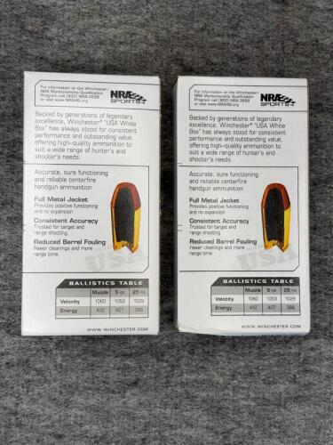 (2) Boxes of Winchester USA .40 S&W Ammunition - 100 Rounds Total - 2