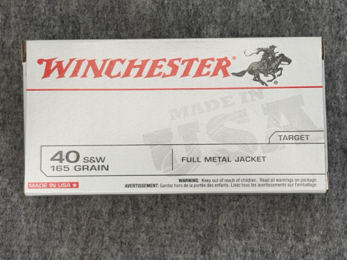 (2) Boxes of Winchester USA .40 S&W Ammunition - 100 Rounds Total - 3