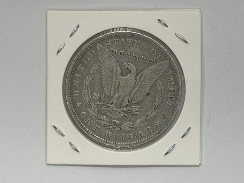 1889 Morgan Silver Dollar, Philadelphia Mint, 90% Silver, Circulated - 4
