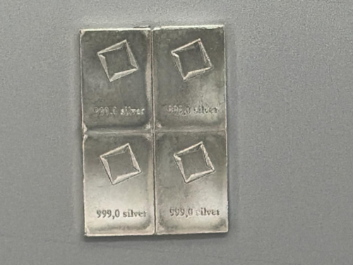 Valcambi Suisse CombiBar 4 x 1g 999.0 Fine Silver Segments