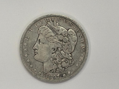 1887 Morgan Silver Dollar, Philadelphia Mint, 90% Silver, Circulated