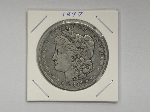 1887 Morgan Silver Dollar, Philadelphia Mint, 90% Silver, Circulated - 3