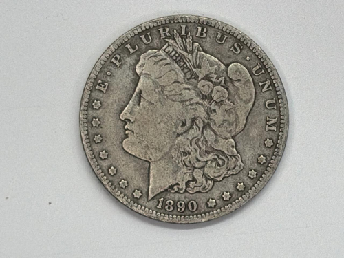 1890 Morgan Silver Dollar, 90% Silver, U.S. $1 Coin
