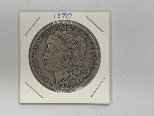 1890 Morgan Silver Dollar, 90% Silver, U.S. $1 Coin - 3