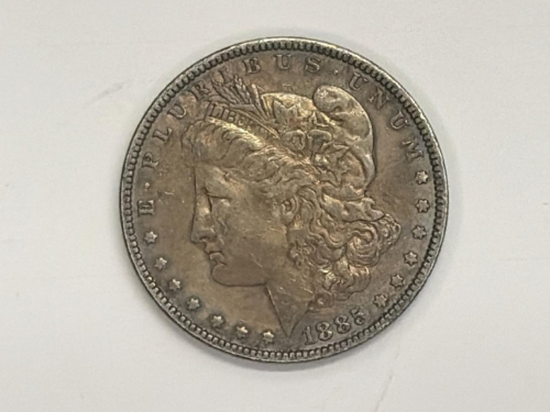 1885 Morgan Silver Dollar, 90% Silver, Philadelphia Mint, Circulated