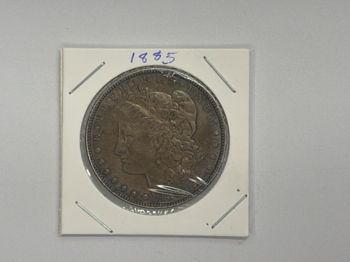 1885 Morgan Silver Dollar, 90% Silver, Philadelphia Mint, Circulated - 3