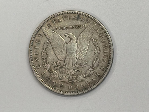 1889 Morgan Silver Dollar, 90% Silver, Circulated Coin in 2x2 Holder, U.S. Mint - 2