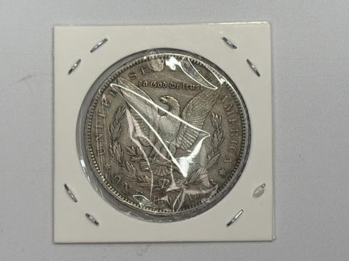 1889 Morgan Silver Dollar, 90% Silver, Circulated Coin in 2x2 Holder, U.S. Mint - 4