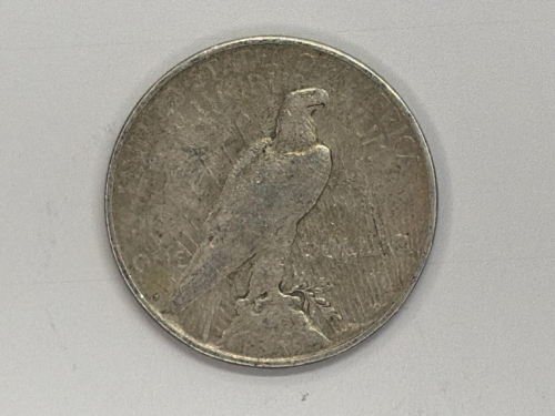 1923 Peace Silver Dollar, $1 Coin, 90% Silver, Philadelphia, Circulated - 3
