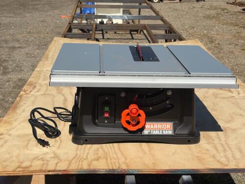 Warrior 15 Amp 10" Table Saw, Model 57342, 4250 RPM In Original Packaging
