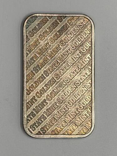 Golden State Mint 1 Troy Ounce Silver Bar .999 Fine ISO 9001 - 2