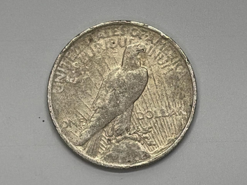 1923 Peace Silver Dollar, $1, 90% Silver, Philadelphia Mint, Circulated - 4