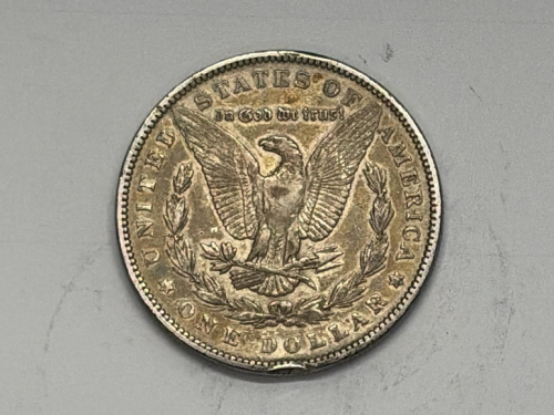 1890 Morgan Silver Dollar, U.S. Coin, 90% Silver, Liberty Head, Eagle Reverse - 2
